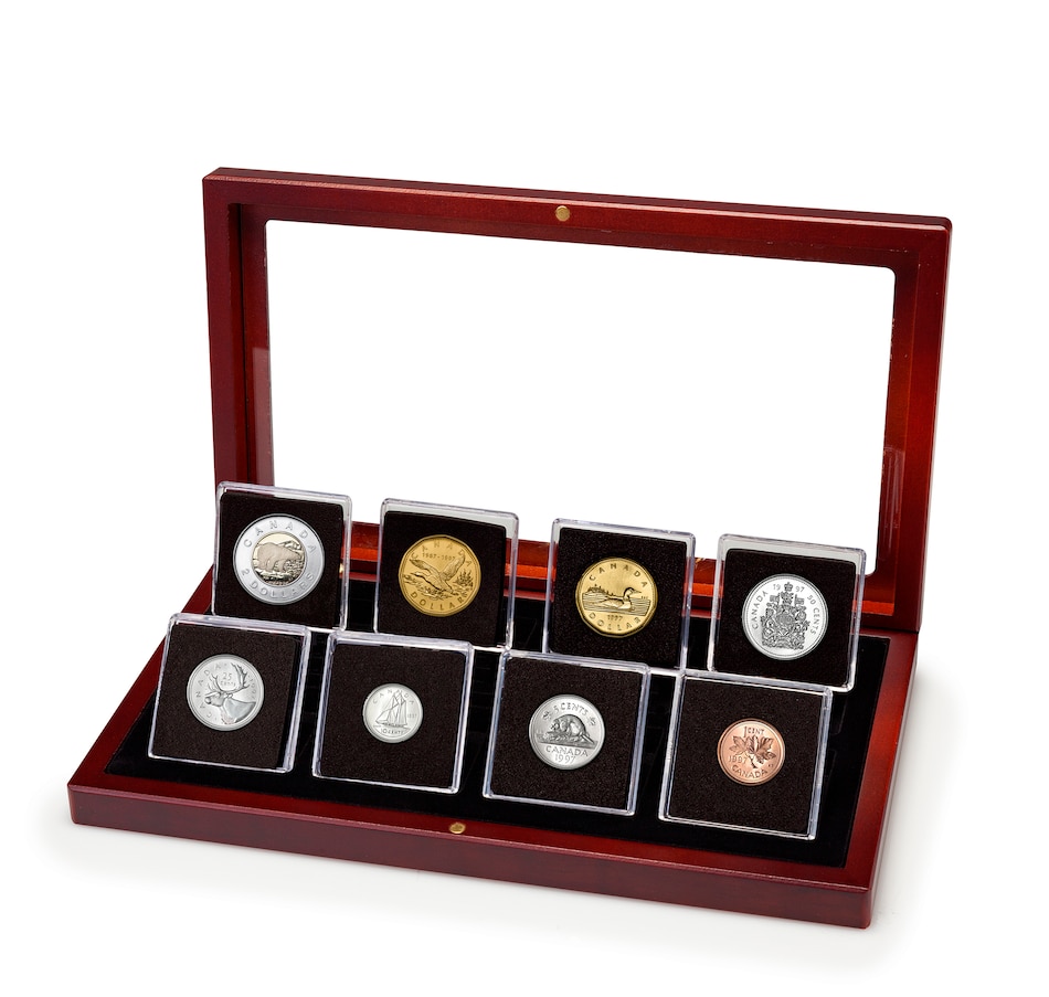 Image 723562.jpg, Product 723-562 / Price $49.95, 1997 Specimen Set - 10th Anniversary of the Loon, plus a Regular Loon from Royal Canadian Mint (RCM) on TSC.ca's Coins department