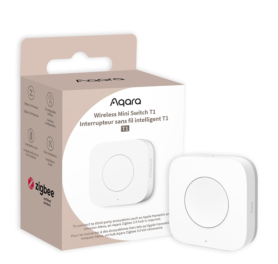 Image 723691.jpg, Product 723-691 / Price $29.99, Aqara Wireless Mini Switch T1 from Aqara on TSC.ca's Electronics department