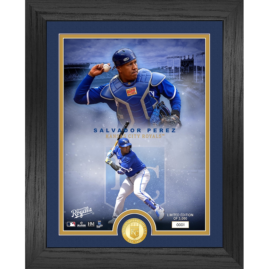 Image 723718.jpg, Product 723-718 / Price $109.99, Salvador Pérez Kansas City Royals Legends Bronze Coin Photo Mint from Highland Mint on TSC.ca's Sports department