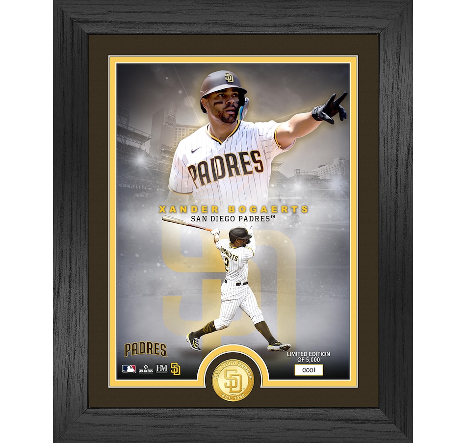 Image 723729.jpg, Product 723-729 / Price $109.99, Xander Boegarts San Diego Padres Legends Bronze Coin Photo Mint from Highland Mint on TSC.ca's Sports department