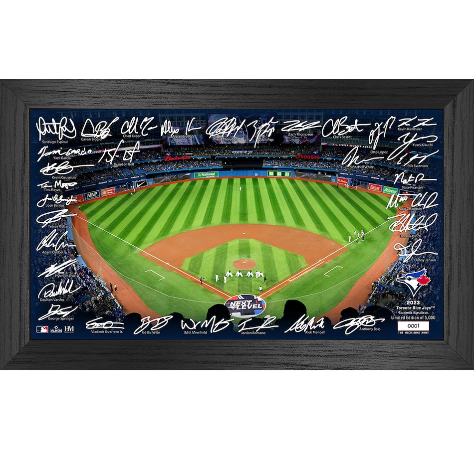 Image 723764.jpg, Product 723-764 / Price $89.99, Toronto Blue Jays 2023 Signature Field Photo Frame from Highland Mint on TSC.ca's Sports department