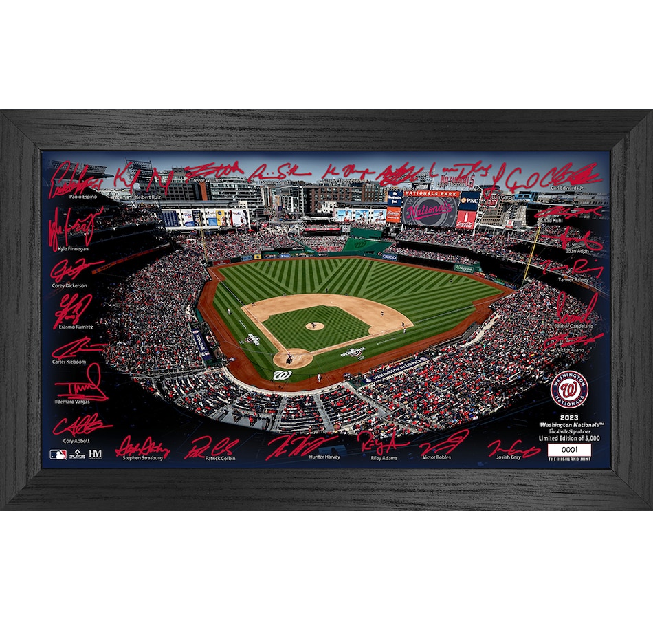 Image 723765.jpg, Product 723-765 / Price $89.99, Washington Nationals 2023 Signature Field Photo Frame from Highland Mint on TSC.ca's Sports department