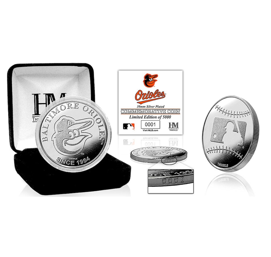 Image 723767.jpg, Product 723-767 / Price $74.99, Baltimore Orioles Silver Mint Coin from Highland Mint on TSC.ca's Sports department