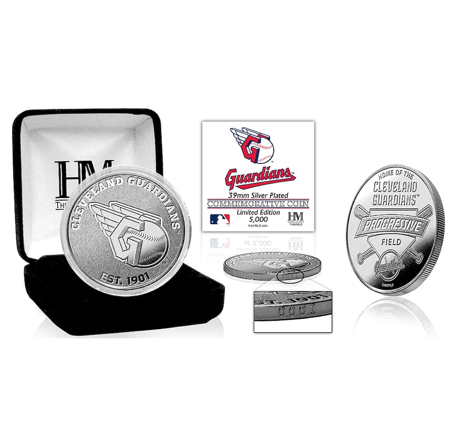 Image 723768.jpg, Product 723-768 / Price $74.99, Cleveland Guardians Silver Mint Coin from Highland Mint on TSC.ca's Sports department
