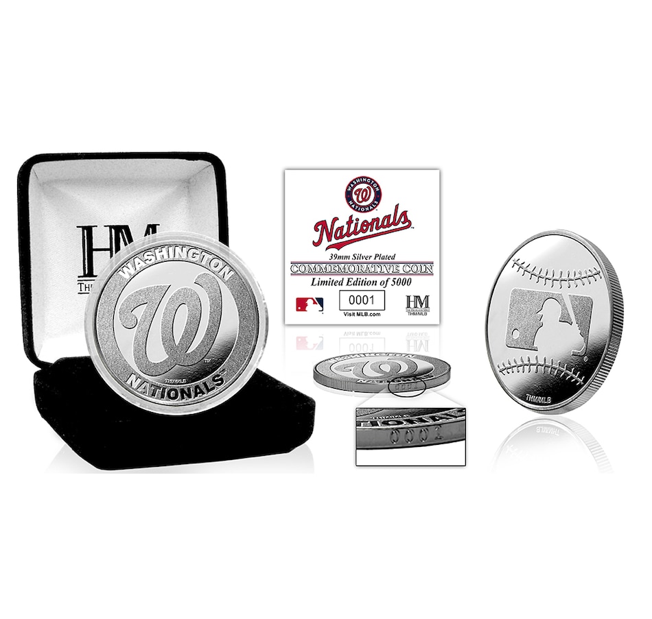 Image 723775.jpg, Product 723-775 / Price $74.99, Washington Nationals Silver Mint Coin from Highland Mint on TSC.ca's Sports department