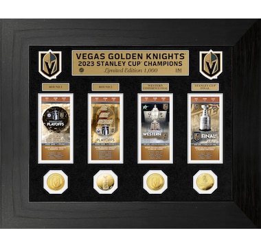 Pittsburgh Penguins 5-Time Stanley Cup Champions Deluxe Gold Coin & Banner Collection, Highland Mint