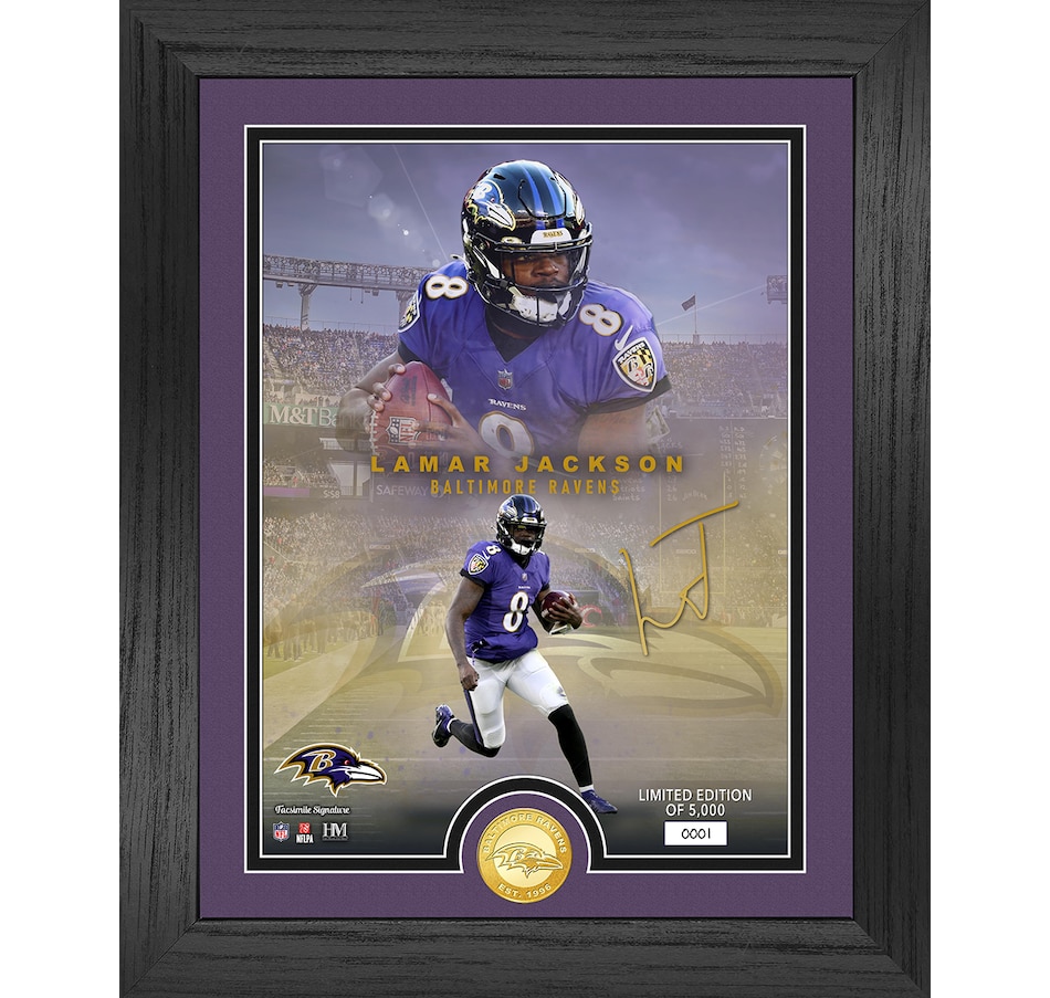 The Highland Mint | Baltimore Ravens 2022 Signature Gridiron Collection Frame