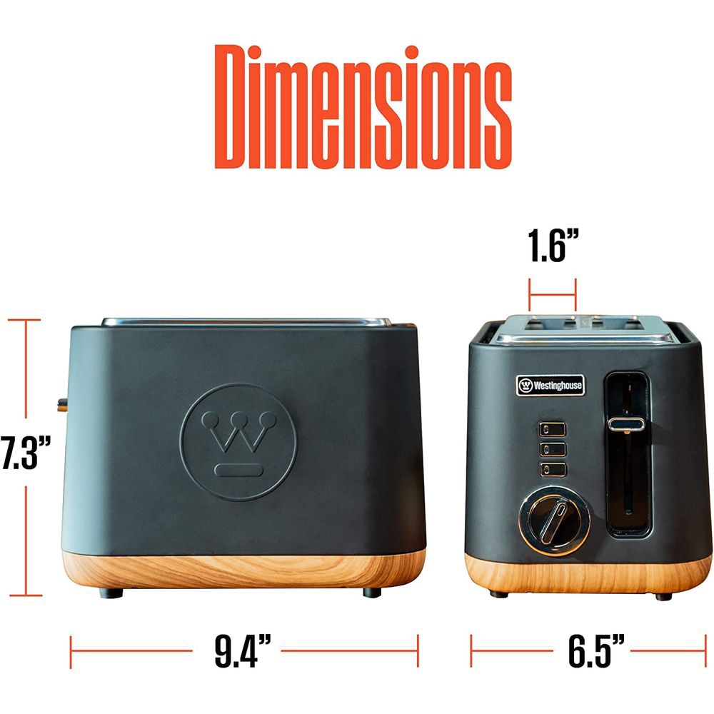 Dimensions toaster clearance