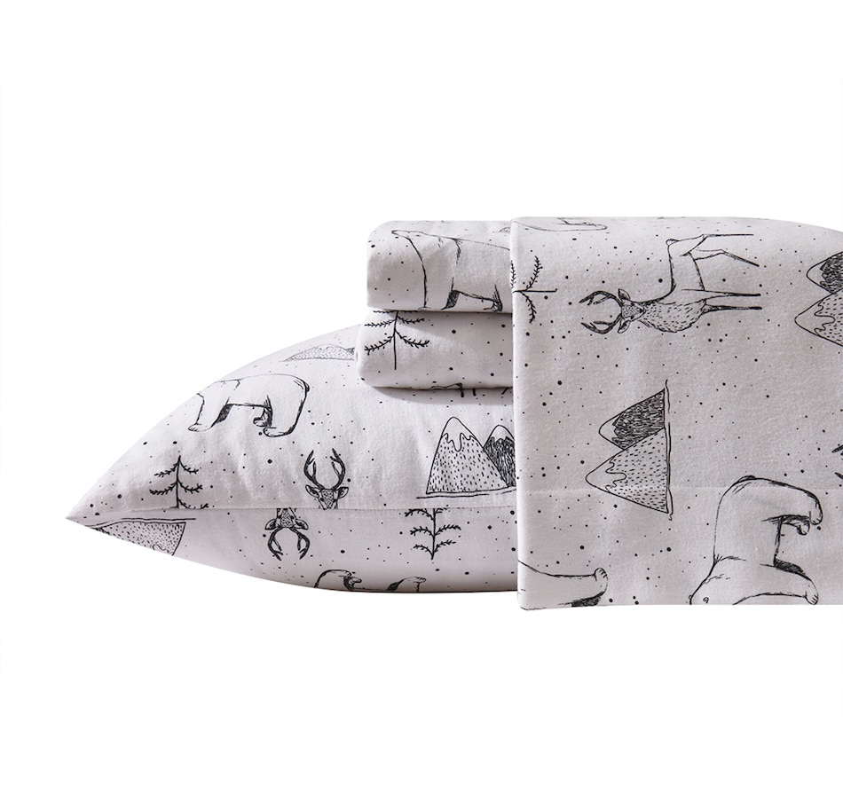 Image 724024_ALTMORE8.jpg, Product 724-024 / Price $69.99 - $99.99, New Seasons Collection Flannel Printed Sheet Set (Chickadees or Nordic Winter) from New Seasons Collection on TSC.ca's Home & Garden department