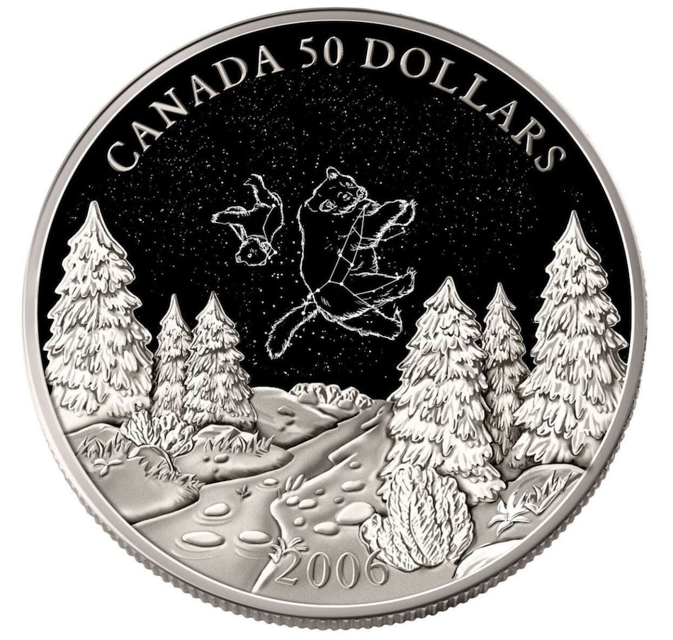 Image 724036.jpg, Product 724-036 / Price $4,995.00, 2006 $50 Winter Constellations Pure Palladium Coin from Royal Canadian Mint on TSC.ca's Coins department