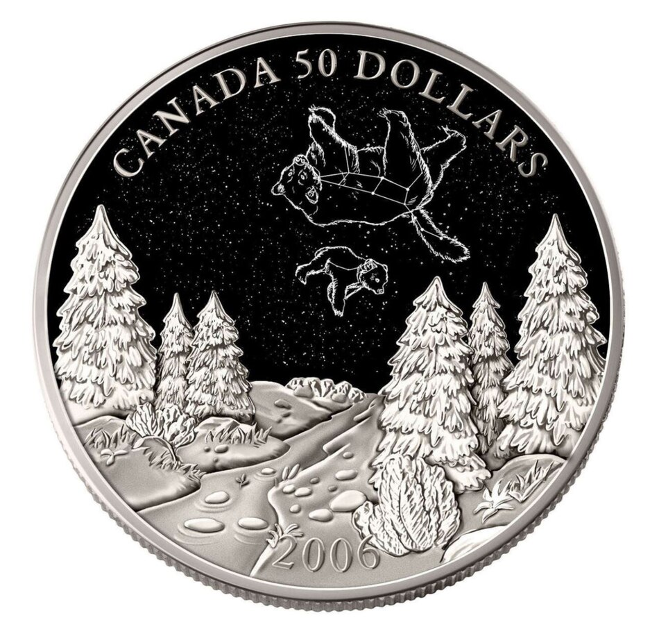 Image 724037.jpg, Product 724-037 / Price $4,995.00, 2006 $50 Spring Constellations Pure Palladium Coin from Royal Canadian Mint on TSC.ca's Coins department
