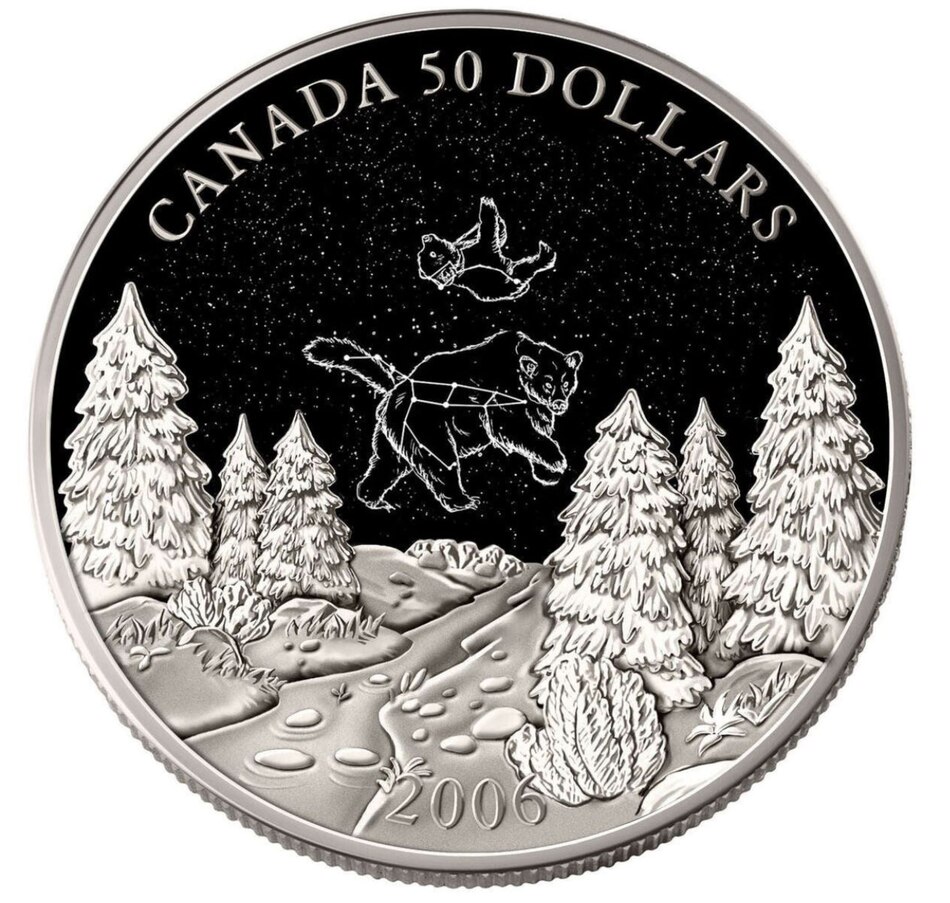 Image 724039.jpg, Product 724-039 / Price $4,995.00, 2006 $50 Autumn Constellations Pure Palladium Coin from Royal Canadian Mint on TSC.ca's Coins department