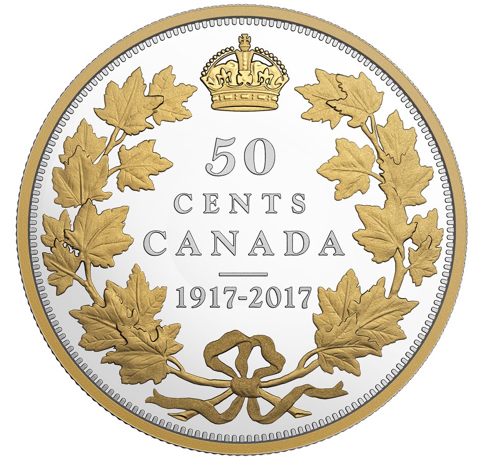 Image 724043.jpg, Product 724-043 / Price $259.95, 2017 50-Cent Fine Silver from Royal Canadian Mint on TSC.ca's Coins department