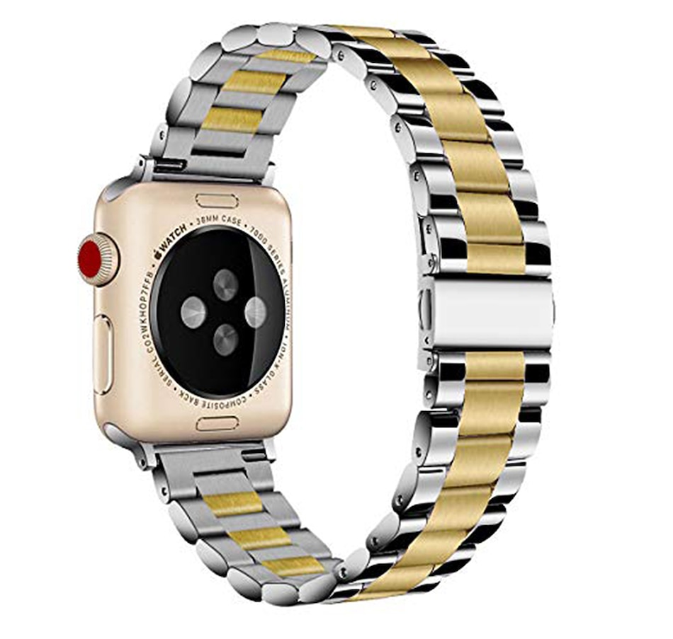Image 724063_ALTMORE2.jpg, Product 724-063 / Price $39.99, Stainless Steel Two-Tone Band for Apple Watch 38/40/41 mm and 42/44/45/49 mm from WFG on TSC.ca's Electronics department