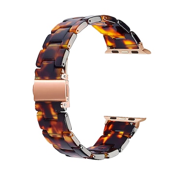 Resin Band for Apple Watch with Butterfly Buckle Clasps