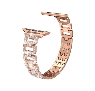 Dressy D-Links Metal Band with Full Bling Links for Apple Watch