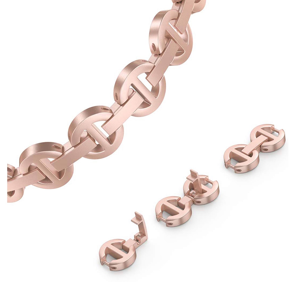 Image 724072_ALTMORE3.jpg, Product 724-072 / Price $39.99, Metal Band for Apple Watch with Sleek O-Links and Rhinestones from WFG on TSC.ca's Electronics department