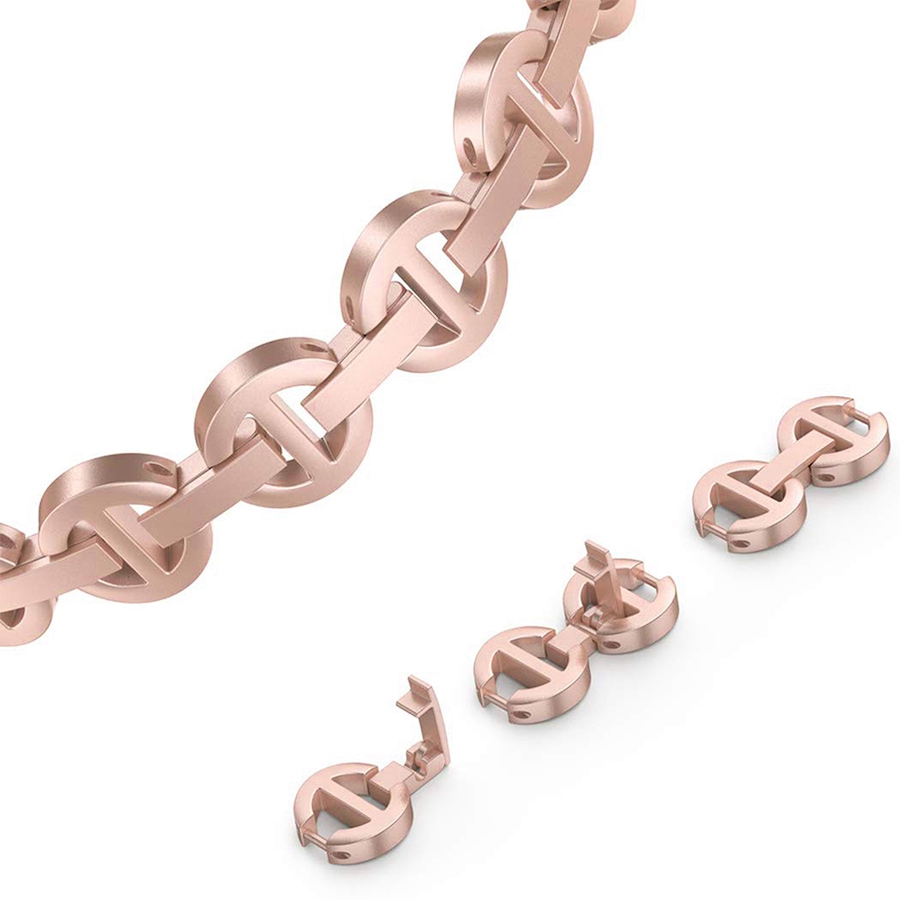 Image 724073_ALTMORE3.jpg, Product 724-073 / Price $39.99, Metal Band for Apple Watch with Sleek O-Links and Rhinestones from WFG on TSC.ca's Electronics department