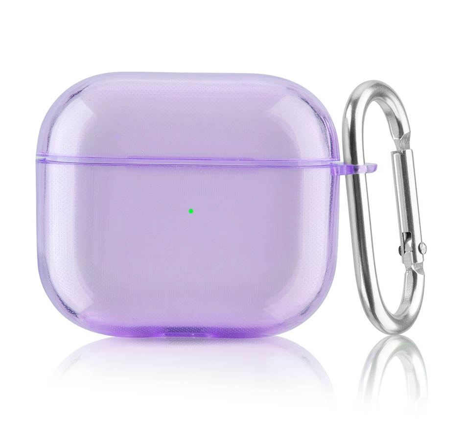 Image 724086_CRPUR.jpg, Product 724-086 / Price $19.99, Worryfree Gadgets Protective TPU Clear Case for Apple AirPods 3 (3rd generation) with Keychain from WFG on TSC.ca's Electronics department