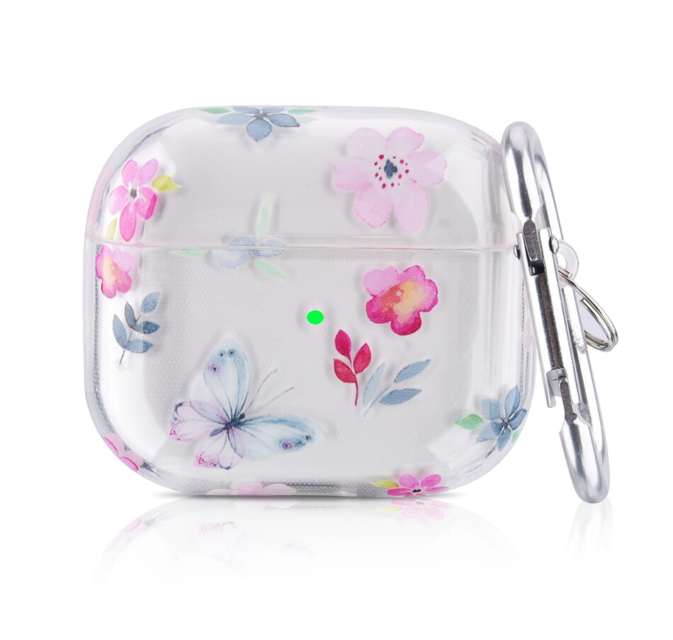 Image 724087.jpg, Product 724-087 / Price $19.99, Worryfree Gadgets Protective TPU Clear Case for Apple AirPods 3 (3rd generation) with Butterfly Keychain from WFG on TSC.ca's Electronics department