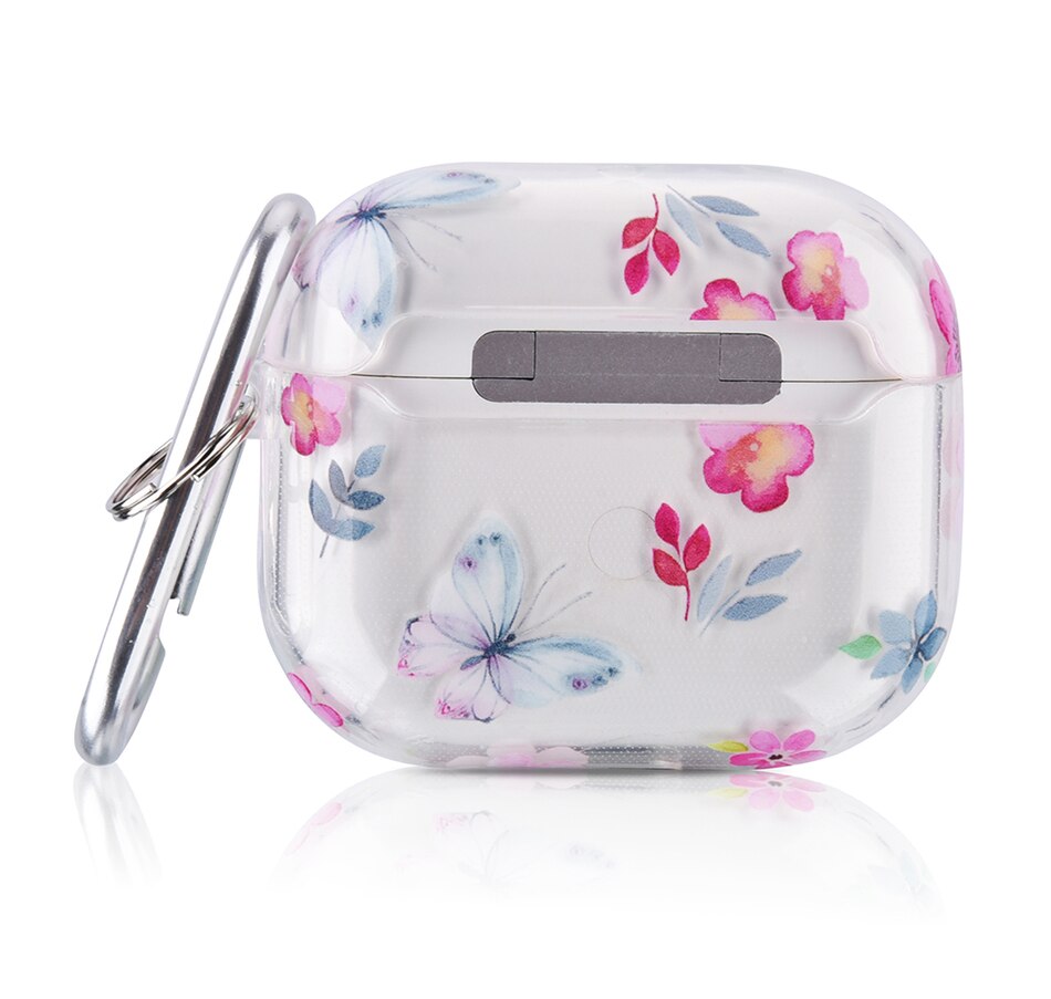 Image 724087_ALTMORE1.jpg, Product 724-087 / Price $19.99, Worryfree Gadgets Protective TPU Clear Case for Apple AirPods 3 (3rd generation) with Butterfly Keychain from WFG on TSC.ca's Electronics department
