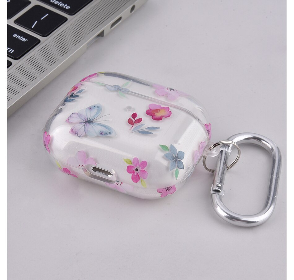 Image 724087_ALTMORE2.jpg, Product 724-087 / Price $19.99, Worryfree Gadgets Protective TPU Clear Case for Apple AirPods 3 (3rd generation) with Butterfly Keychain from WFG on TSC.ca's Electronics department