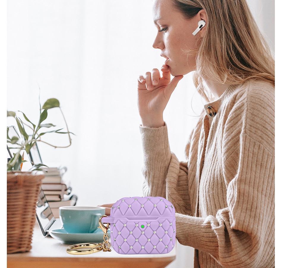 Image 724088_ALTMORE10.jpg, Product 724-088 / Price $25.99, Worryfree Gadgets Bling Case for Apple AirPods 3 (3rd generation) with Keychain from WFG on TSC.ca's Electronics department