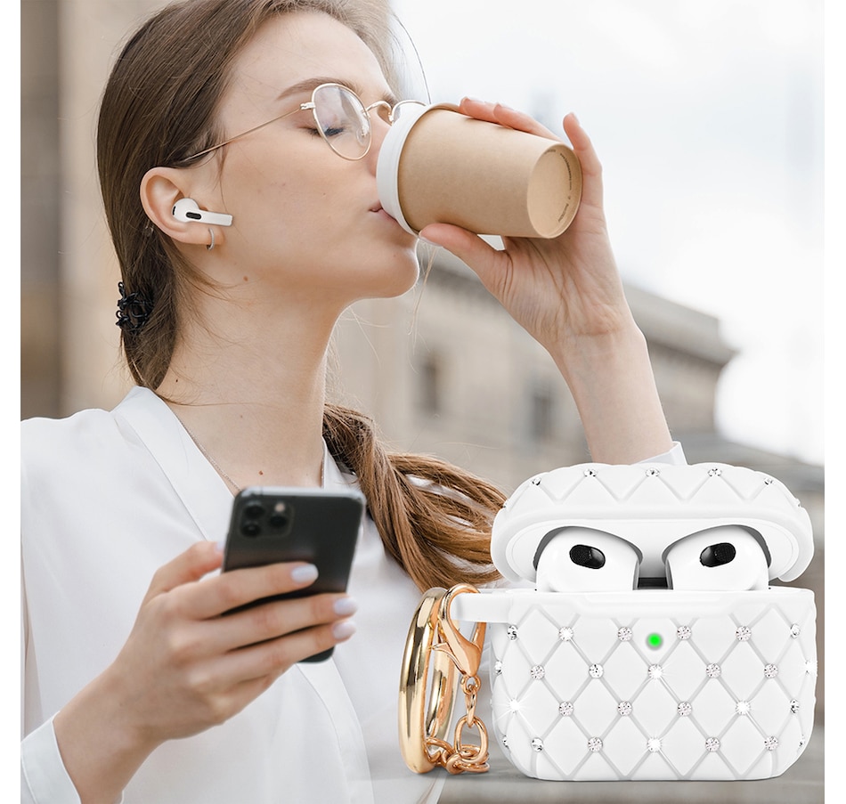Image 724088_ALTMORE15.jpg, Product 724-088 / Price $25.99, Worryfree Gadgets Bling Case for Apple AirPods 3 (3rd generation) with Keychain from WFG on TSC.ca's Electronics department
