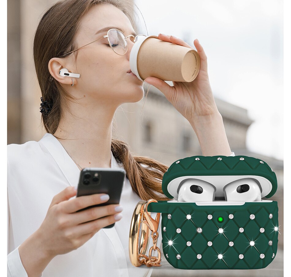 Image 724088_ALTMORE4.jpg, Product 724-088 / Price $25.99, Worryfree Gadgets Bling Case for Apple AirPods 3 (3rd generation) with Keychain from WFG on TSC.ca's Electronics department