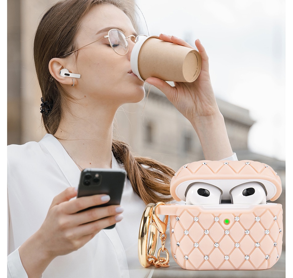 Image 724088_ALTMORE6.jpg, Product 724-088 / Price $25.99, Worryfree Gadgets Bling Case for Apple AirPods 3 (3rd generation) with Keychain from WFG on TSC.ca's Electronics department