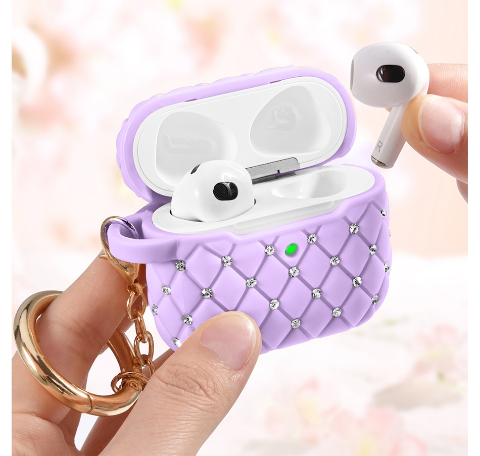 Image 724088_ALTMORE9.jpg, Product 724-088 / Price $25.99, Worryfree Gadgets Bling Case for Apple AirPods 3 (3rd generation) with Keychain from WFG on TSC.ca's Electronics department