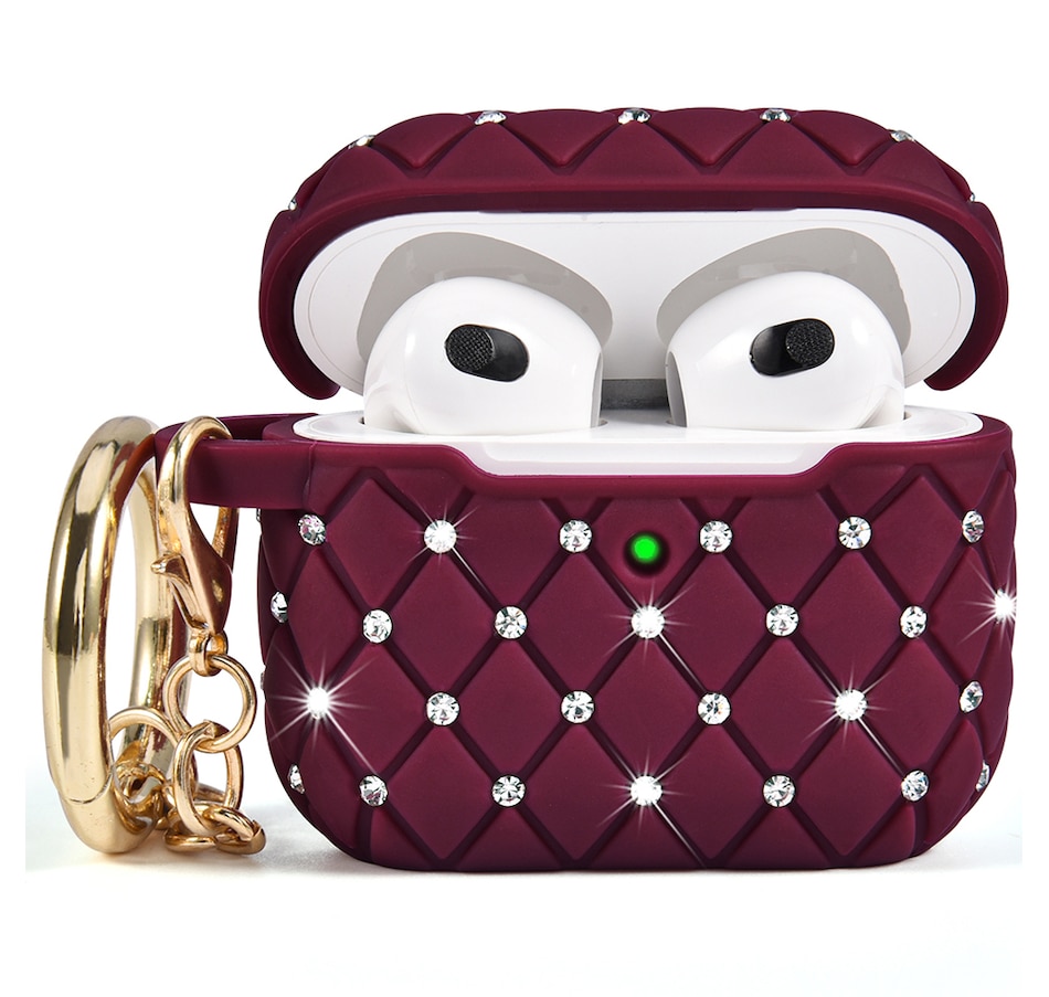 Image 724088_WRD.jpg, Product 724-088 / Price $25.99, Worryfree Gadgets Bling Case for Apple AirPods 3 (3rd generation) with Keychain from WFG on TSC.ca's Electronics department
