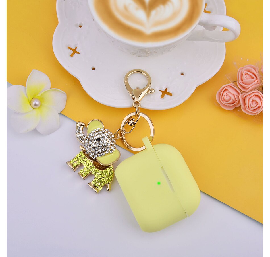 Image 724089_ALTMORE6.jpg, Product 724-089 / Price $25.99, Worryfree Gadgets Silicone Case for Apple AirPods 3 (3rd generation) with Bling Elephant Keychain from WFG on TSC.ca's Electronics department