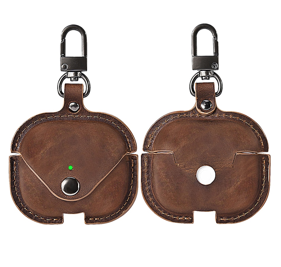 Image 724090_ALTMORE1.jpg, Product 724-090 / Price $39.99, Worryfree Gadgets Genuine Leather Case for Apple AirPods 3 (3rd generation) with Metal Keychain from WFG on TSC.ca's Electronics department
