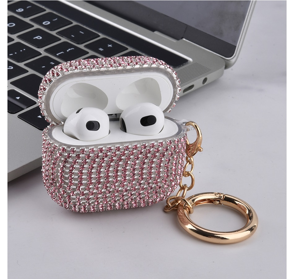 Image 724091_ALTMORE6.jpg, Product 724-091 / Price $31.99, Worryfree Gadgets Full Bling Rhinestone Case for Apple AirPods 3 (3rd generation) with Keychain from WFG on TSC.ca's Electronics department