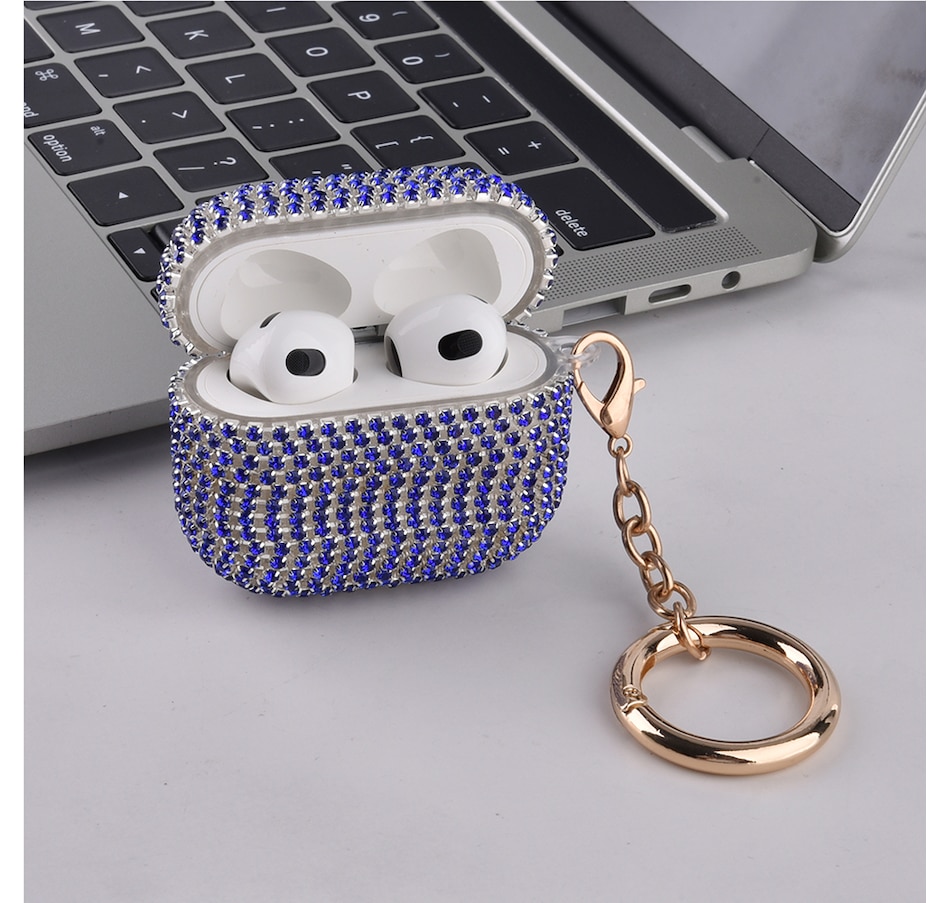 Image 724091_ALTMORE9.jpg, Product 724-091 / Price $31.99, Worryfree Gadgets Full Bling Rhinestone Case for Apple AirPods 3 (3rd generation) with Keychain from WFG on TSC.ca's Electronics department