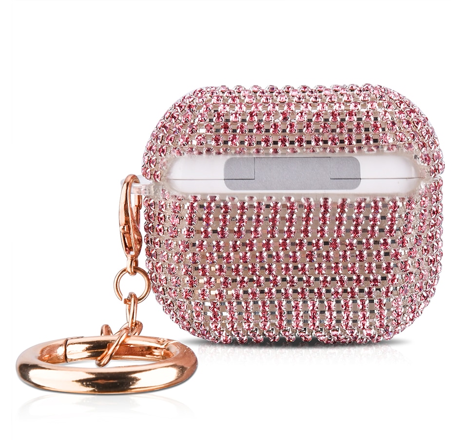 Image 724091_PNK.jpg, Product 724-091 / Price $31.99, Worryfree Gadgets Full Bling Rhinestone Case for Apple AirPods 3 (3rd generation) with Keychain from WFG on TSC.ca's Electronics department