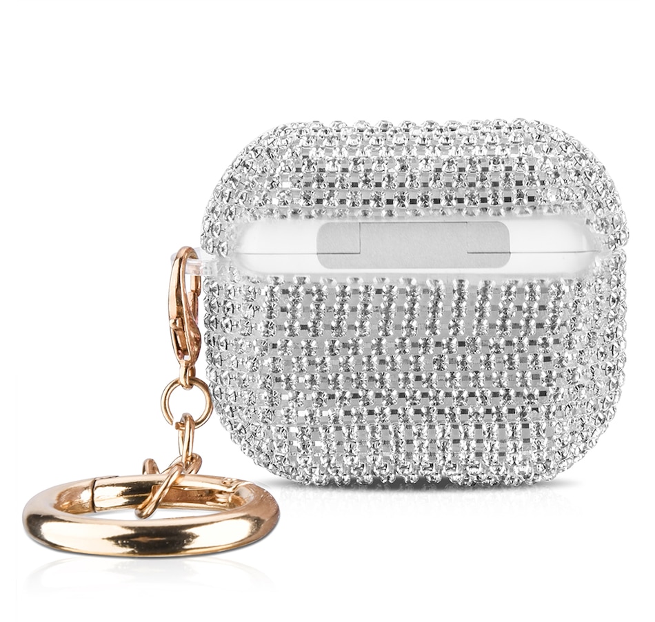 Image 724091_WHT.jpg, Product 724-091 / Price $31.99, Worryfree Gadgets Full Bling Rhinestone Case for Apple AirPods 3 (3rd generation) with Keychain from WFG on TSC.ca's Electronics department