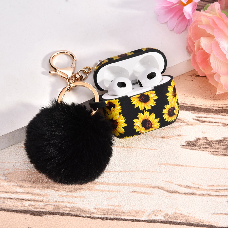 Image 724092_ALTMORE1.jpg, Product 724-092 / Price $25.99, Worryfree Gadgets Silicone Case for Apple AirPods 3 (3rd generation) with Pom-Pom Keychain from WFG on TSC.ca's Electronics department