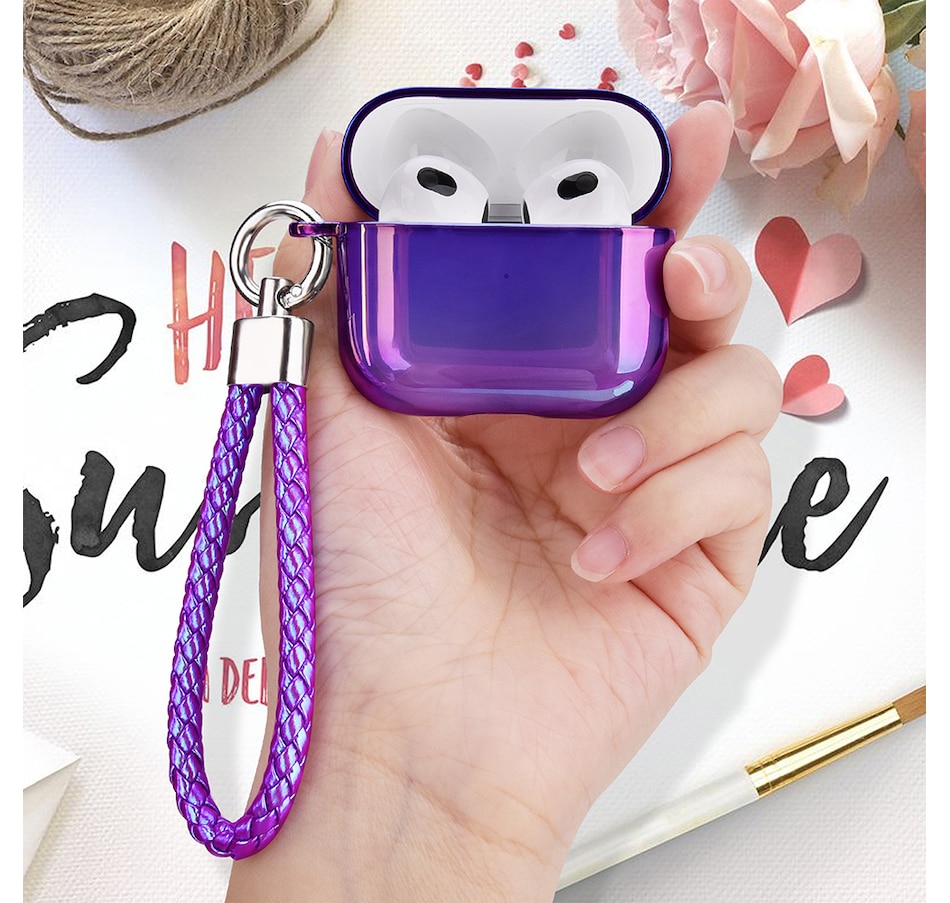 Image 724093_ALTMORE3.jpg, Product 724-093 / Price $21.99, Worryfree Gadgets Shiny Clear Case for Apple AirPods 3 (3rd generation) with Keychain from WFG on TSC.ca's Electronics department