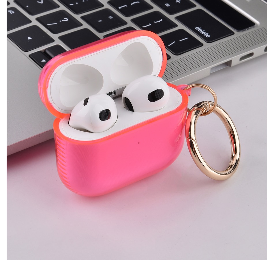 Image 724094_ALTMORE4.jpg, Product 724-094 / Price $21.99, Worryfree Gadgets Protective TPU Case for Apple AirPods 3 (3rd generation) with Golden Keychain from WFG on TSC.ca's Electronics department