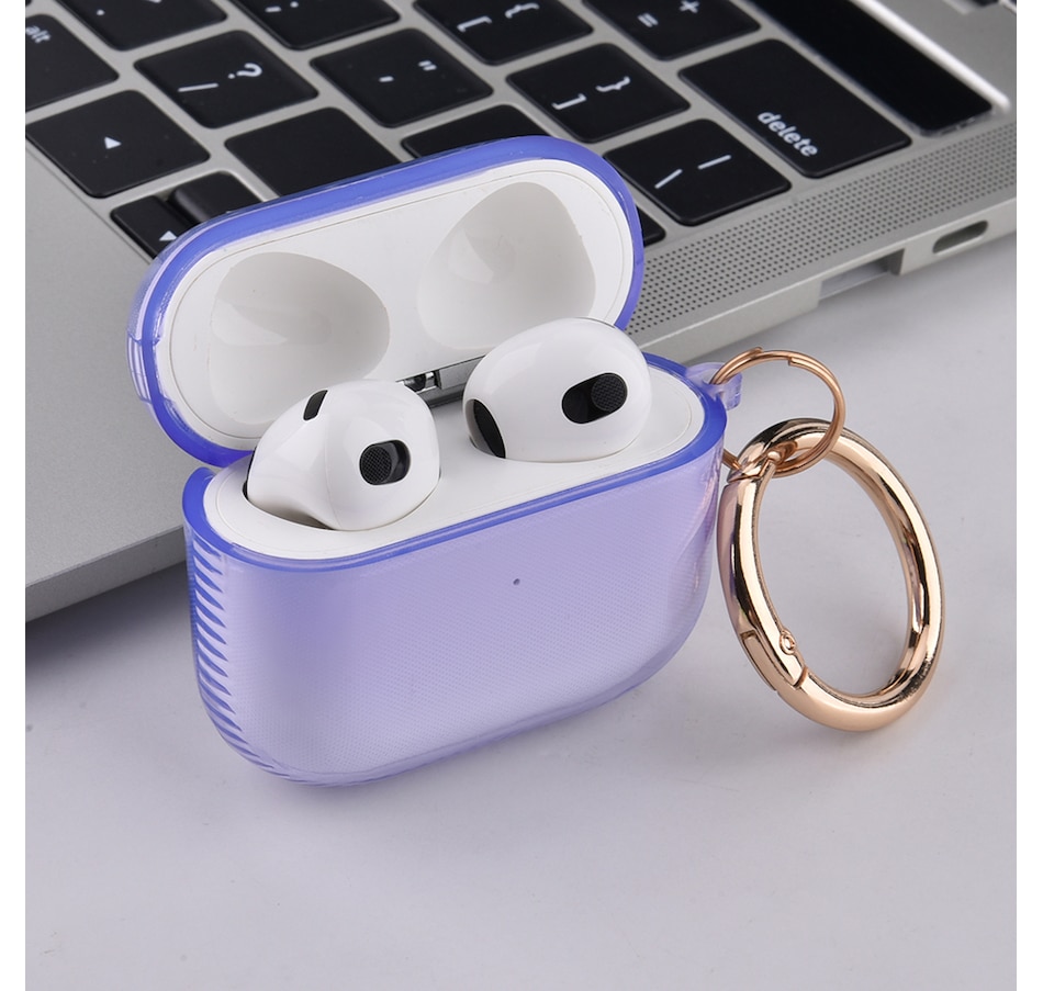 Image 724094_ALTMORE6.jpg, Product 724-094 / Price $21.99, Worryfree Gadgets Protective TPU Case for Apple AirPods 3 (3rd generation) with Golden Keychain from WFG on TSC.ca's Electronics department