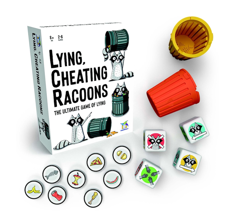 Image 724121.jpg, Product 724-121 / Price $24.99, Gamewright Lying Cheating Raccoons from Gamewright on TSC.ca's Toys & Hobbies department