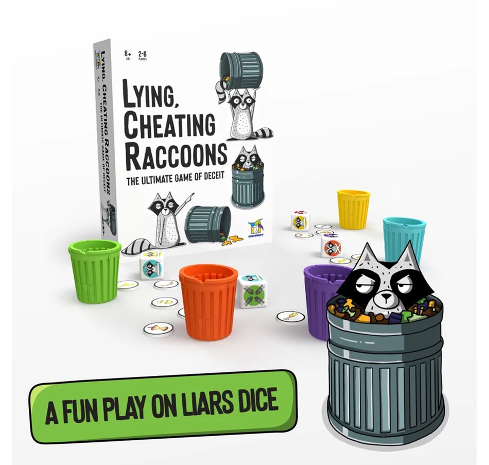 Image 724121_ALTMORE1.jpg, Product 724-121 / Price $24.99, Gamewright Lying Cheating Raccoons from Gamewright on TSC.ca's Toys & Hobbies department