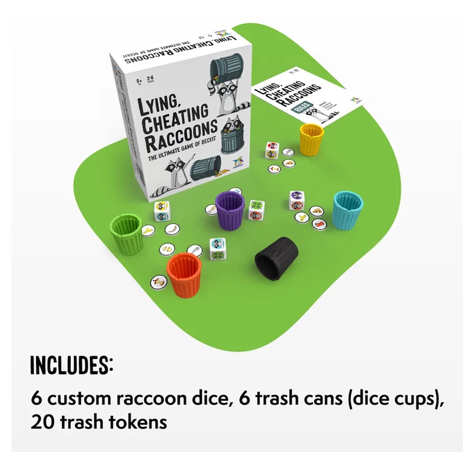 Image 724121_ALTMORE2.jpg, Product 724-121 / Price $24.99, Gamewright Lying Cheating Raccoons from Gamewright on TSC.ca's Toys & Hobbies department