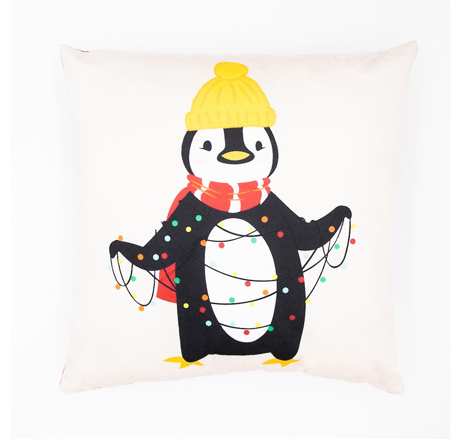 Image 724132.jpg, Product 724-132 / Price $14.99, Cute Penguin Cushion (18" x 18") from Millano on TSC.ca's Home & Garden department