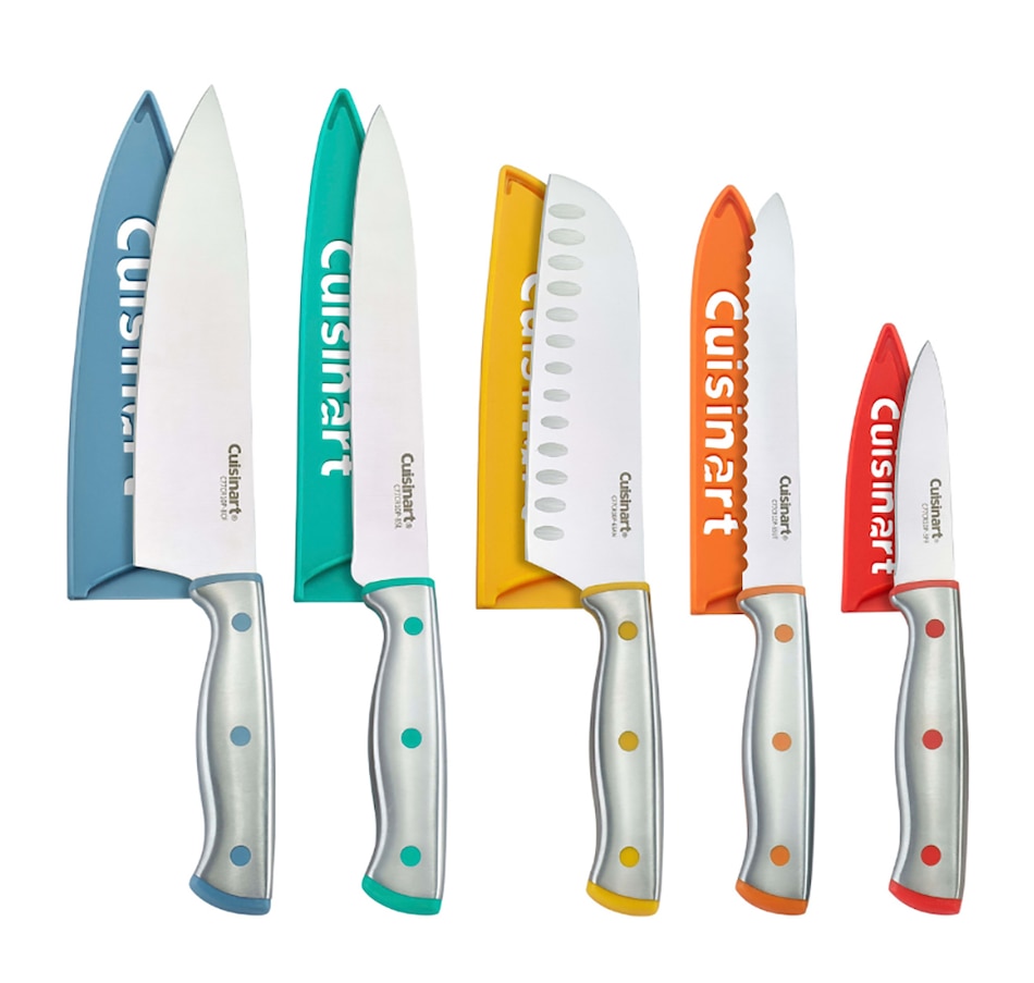 Image 724169.jpg, Product 724-169 / Price $59.99, Cuisinart ColourCore 10-Piece Multicolour Knife Set with Blade Guards from Cuisinart on TSC.ca's Kitchen department
