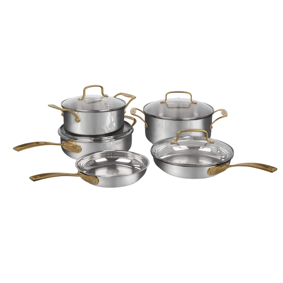 Image 724177.jpg, Product 724-177 / Price $629.99, Cuisinart 9-Piece Metal Expressions Cookware Set from Cuisinart on TSC.ca's Kitchen department