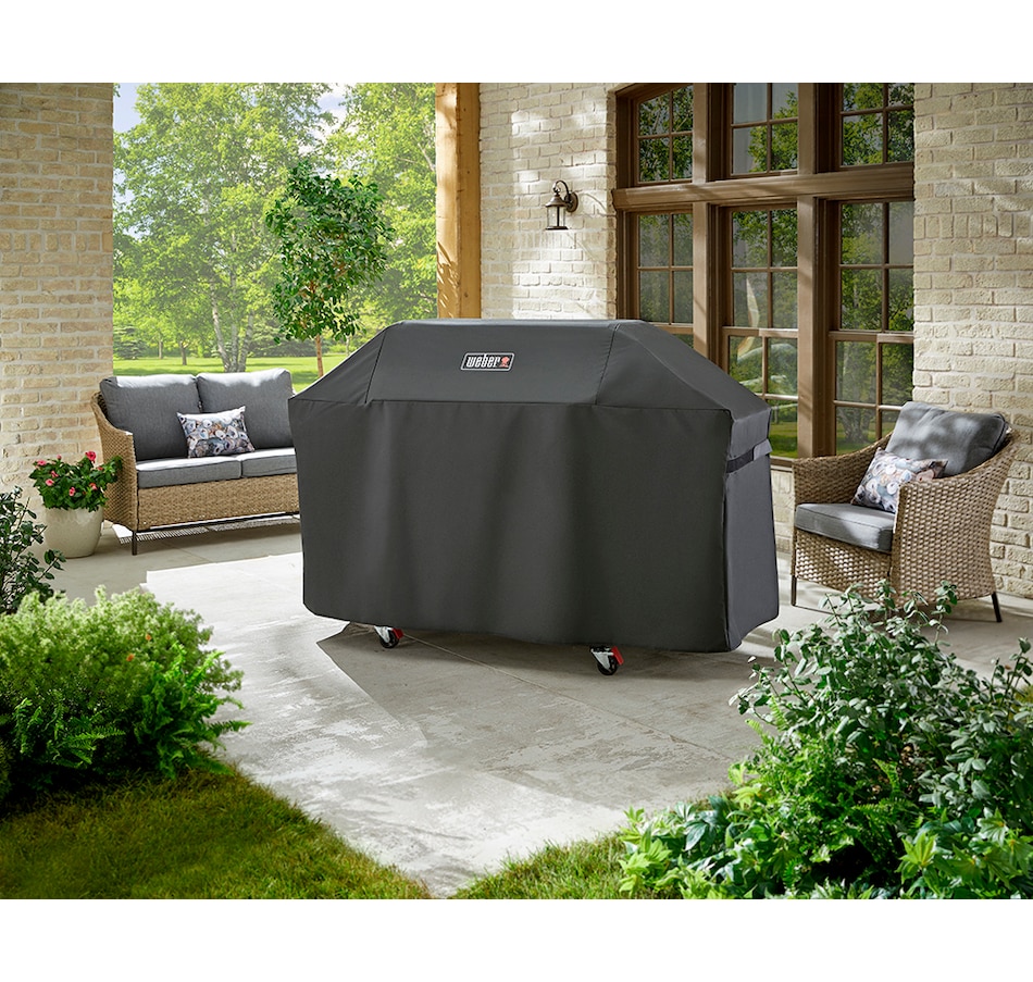 Image 724263_ALTMORE1.jpg, Product 724-263 / Price $142.99, Weber Premium Grill Cover Genesis 400 Series from Weber on TSC.ca's Home & Garden department