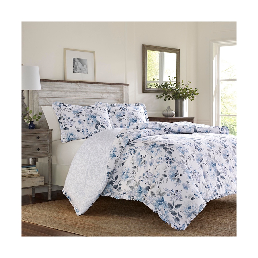 Image 724308_BLU.jpg, Product 724-308 / Price $224.99 - $264.99, Laura Ashley Chloe Duvet Cover Set from Laura Ashley on TSC.ca's Home & Garden department